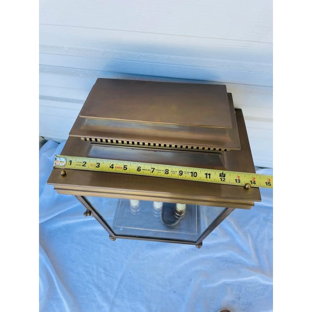 The Foundry Showroom Brass Porch Lantern For Sale - Image 10 of 12