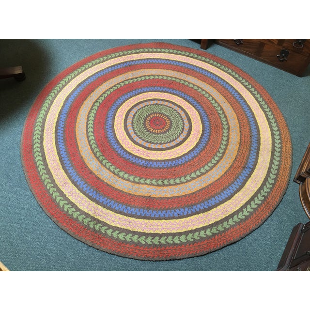 Hill Fair Isle Round Hooked Rug 7' x 7' Chairish