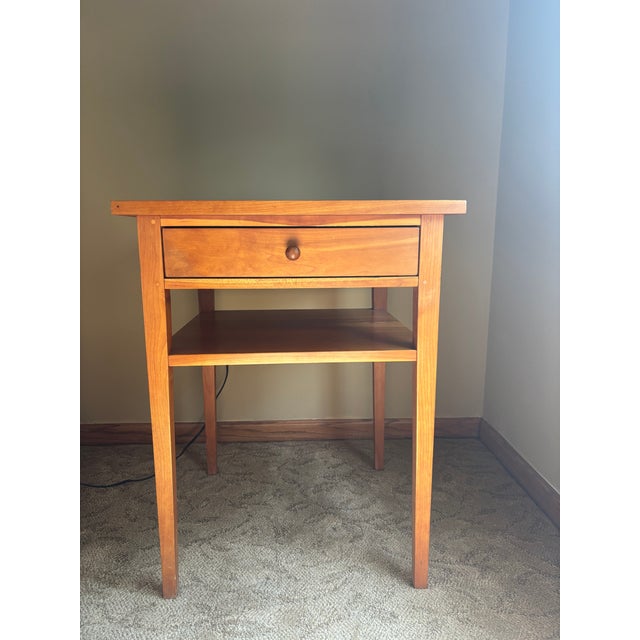 Vintage Harden Solid Cherry One-Drawer Side Table For Sale In Minneapolis - Image 6 of 7