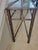Hollywood Regency Vintage Faux‑Bamboo Metal Console Table With Glass Top For Sale - Image 3 of 12