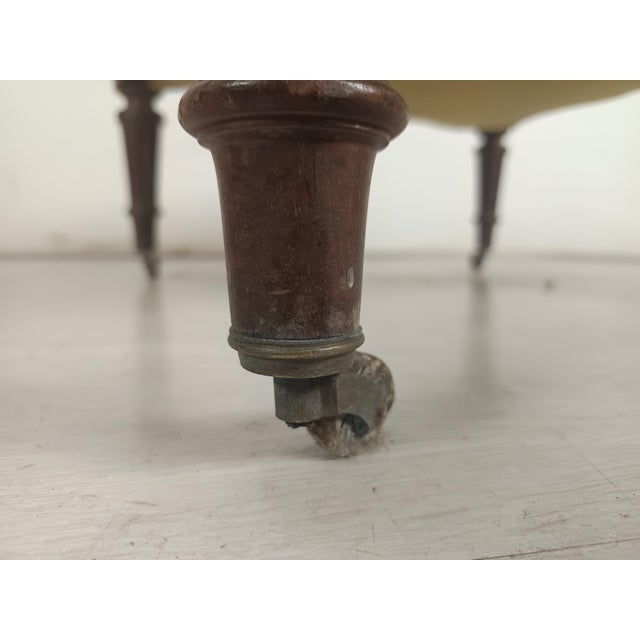 Wood Louis XVI Ottoman in Walnut For Sale - Image 7 of 13