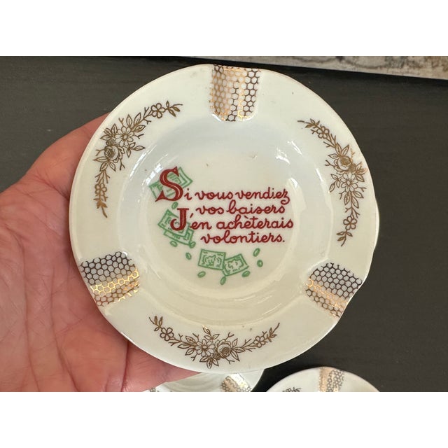 Ceramic Vintage French Limoges Ashtray Catchalls For Sale - Image 7 of 12