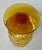 Amber Set of 12 Vintage Mid Century Morgantown Amber Crinkled Glasses For Sale - Image 8 of 9