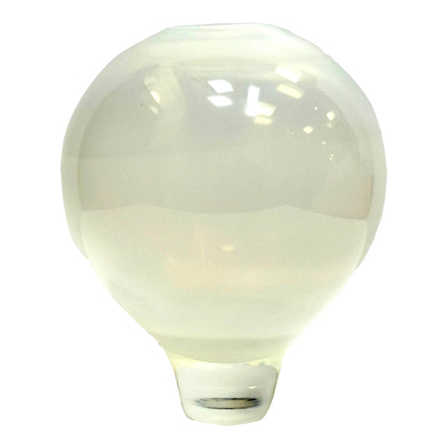 1990s Contemporary Inverted Teardrop Art Glass Vase For Sale