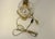 1950s Vintage Waterford Crystal "Maeve" Globe Table Lamp on Cast Crescent Brass Base For Sale - Image 5 of 5