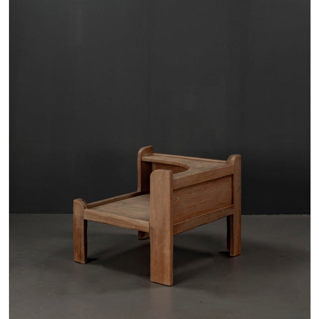 Brutalist Table in Oak, 1963 For Sale - Image 10 of 18