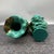 Mid 20th Century Pair of Turquoise Glazed Dragon and Phoenix Vases, 8.7" H For Sale - Image 4 of 5