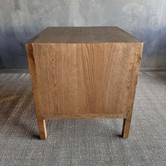 Wood Harper 3 Drawer White Oak Nightstand For Sale - Image 7 of 7