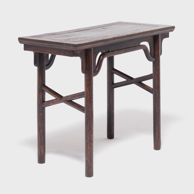 Mid 19th Century Wine Table with Crossed Stretchers For Sale In Chicago - Image 6 of 6