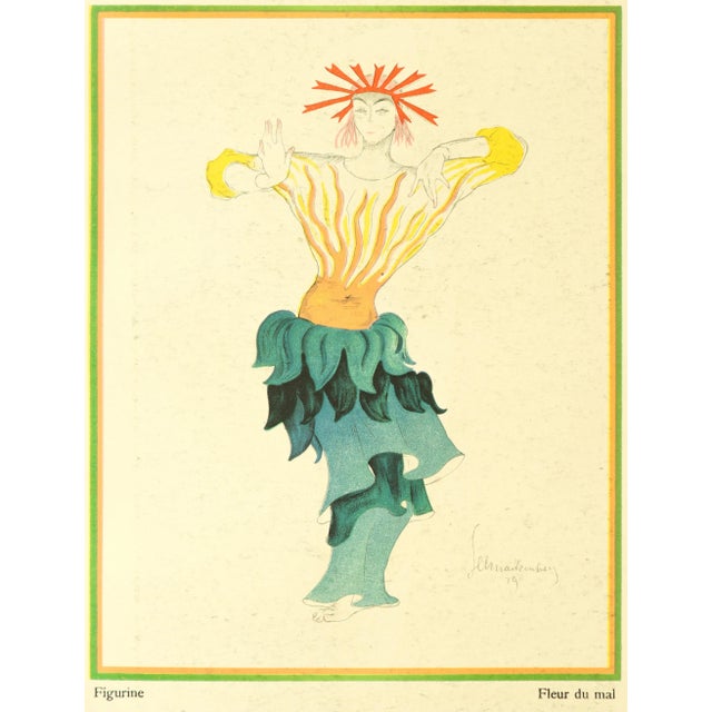 1920s 1922 Original German Art Deco Poster, Joacchim Van Seewitz; Fleur De Mal (Recto/Verso) For Sale - Image 5 of 6
