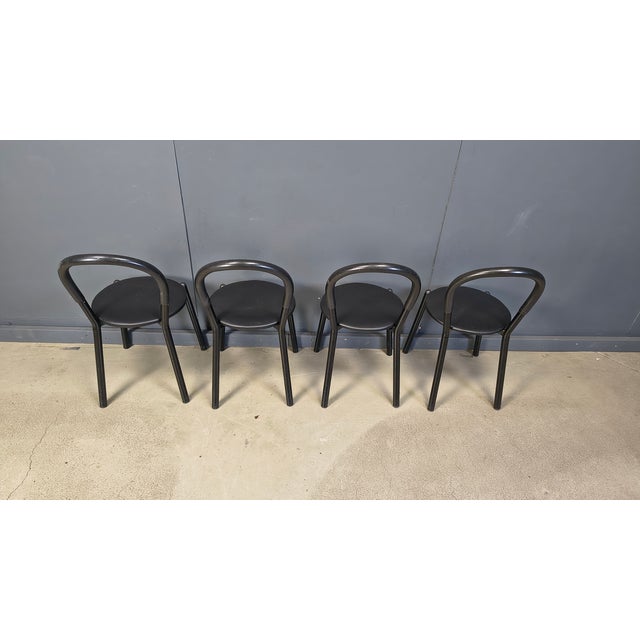 Metal Italian Postmodern Dining Chairs, 1980s, Set of 4 For Sale - Image 7 of 16
