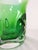 Green Mid Century Kosta Boda Signed Goran Warff Art Glass Green Pinched Bubble Vase For Sale - Image 8 of 18