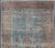 Blue Background Antique Persian Mohajerah Rug With Salmon, Blue, Green, and Red For Sale - Image 10 of 15