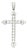 Cartier Fance, 2.50 Carats Diamond Cross Pendant For Sale