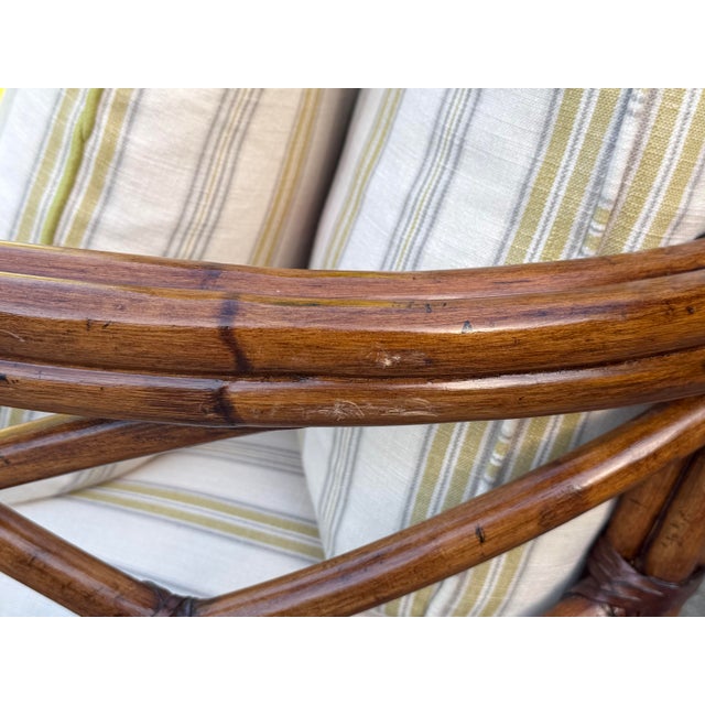 Tommy Bahama Island Estate Faux Bamboo Club Chair For Sale - Image 11 of 12