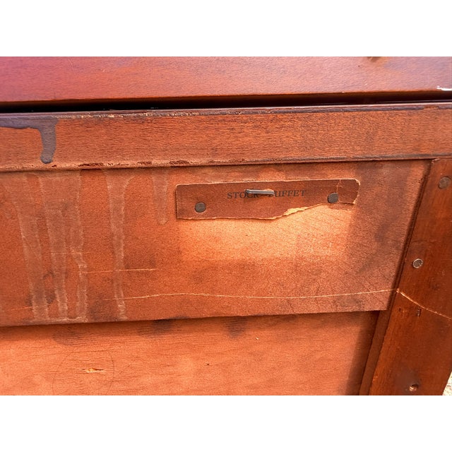 Antique 1920s Federal Hepplewhite Revival Walnut Buffet Sideboard Neoclassical For Sale - Image 14 of 16
