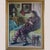 Modern Follower of José Manuel Capuletti, Harlequin Figure with Guitar, 1950s, Oil on Canvas For Sale - Image 3 of 9
