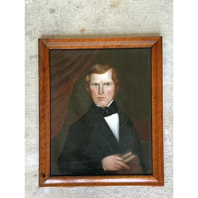 19th Century Vintage 19th Century Portrait of a Gentleman For Sale - Image 5 of 13
