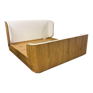 Eastern King Restoration Hardware Madero Wood + Shelter Bed Frame For Sale