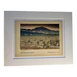 1942 Mountain Lake Shinsui Print