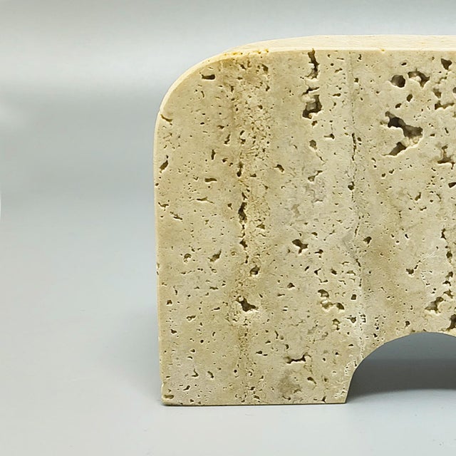 1970s Travertine Elephant Sculpture by Enzo Mari for F.lli Mannelli, 1970s For Sale - Image 5 of 7