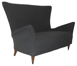 Mid-Century Italian Grey Sofa, 1950s
