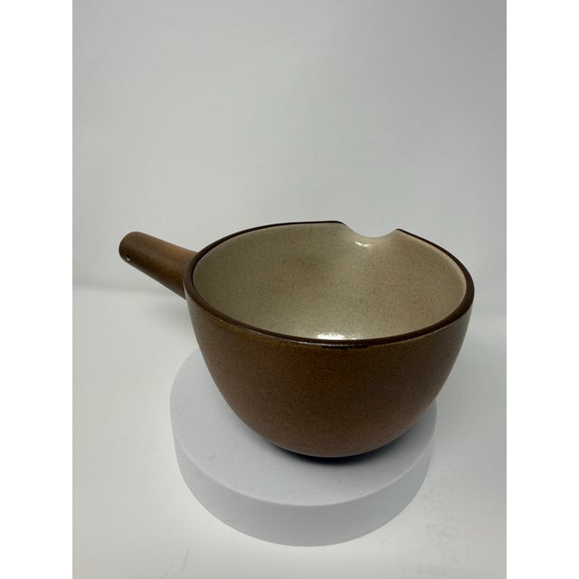 Edith Heath Late 20th Century Edith Heath for Heath Ceramics Sandalwood No. 110 Pouring Bowl For Sale - Image 4 of 8