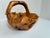 Wood Vintage Hand-Carved Burl Wood Bowl – Large Organic Basket-Style Decorative Centerpiece For Sale - Image 7 of 11