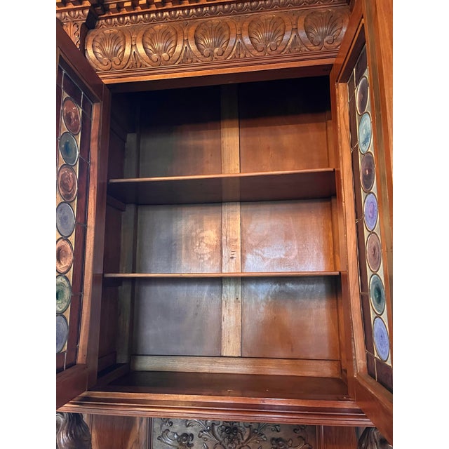 Brown Antique French Buffet/ Cabinet From Estate of Prince Ruspoli, 9 Ft Tall For Sale - Image 8 of 12
