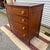 Traditional 1820s Pennsylvania Figured Cherry Bowfront Chest of Drawers - Lancaster / Philadelphia For Sale - Image 3 of 18