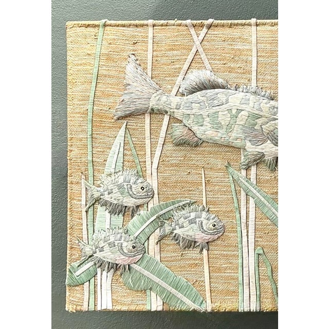 Vintage Don Freeman Undersea Fiber Art For Sale - Image 9 of 12