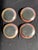 Contemporary Vintage Annieglass Roman Antique Appetizer Plates – 24k Gold Rim – Signed 1980s (Set of 4) For Sale - Image 3 of 8