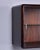 Brown Italian Mid Century Wall Cabinet in Walnut With Glass Doors and Interior Shelves For Sale - Image 8 of 9