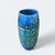 Mid-Century Modern Mid Century Modern Lava Glazed Blue and Green "Hieroglyphics" Pottery Vase For Sale - Image 3 of 9