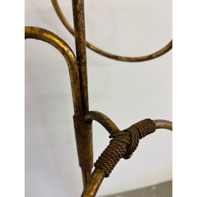 Hollywood Regency 1970s Italian 3-Ring Towel Holder For Sale - Image 3 of 7