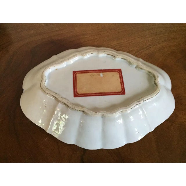 18th Century Chinese Export Porcelain Blue & White Lozenge Shape Dishes - A Pair For Sale - Image 10 of 11