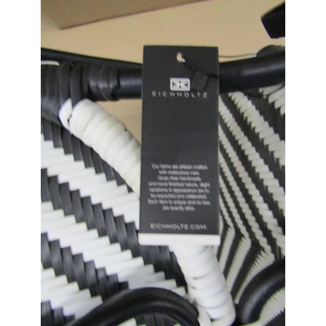 Eichholtz Colony Rattan Chevron Dining Side Chair For Sale - Image 11 of 11