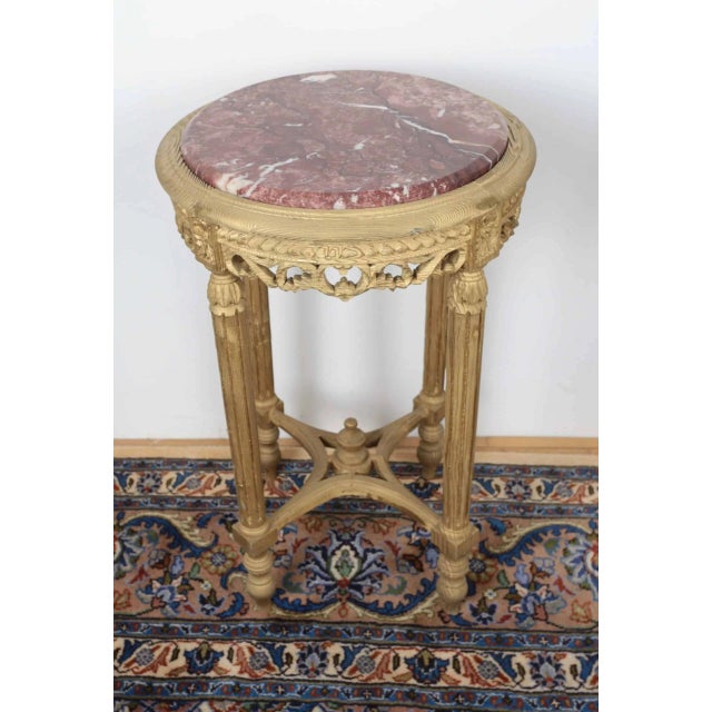 Louis XVI Round Side Table For Sale - Image 4 of 4