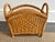 Vintage magazine holder with a tight honey-colored weave and a rounded edge. Ready to hold anything. Makes an attractive...