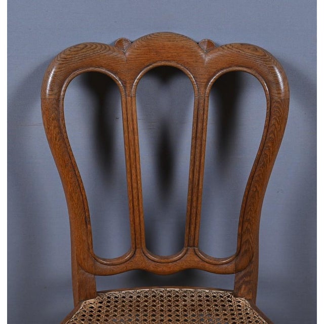 Louis XV Oak Chairs, 1800s, Set of 4 For Sale - Image 10 of 17