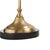 Solid brass with antique patina and marble mounting (shade: (4.5" X 2.5") (7.25" X 4.5") X 5.5"H) 26h x 5.3w x 4d