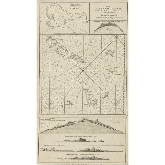 Map of the Cape Verde Islands, 1775 For Sale