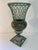 Vintage 1980s Wrought Iron and Ceramic Decorative Urn Planter Cachepot For Sale - Image 4 of 17