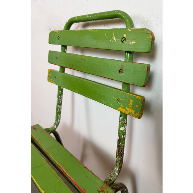 Vintage Industrial Green Chair, 1960s For Sale - Image 15 of 18