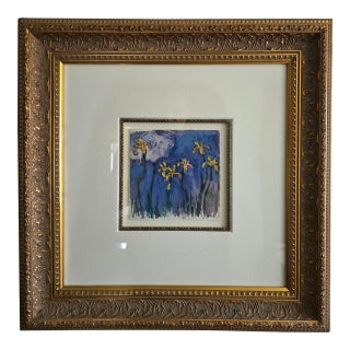 Early 19th Century Monet Lithograph in Gold Frame For Sale