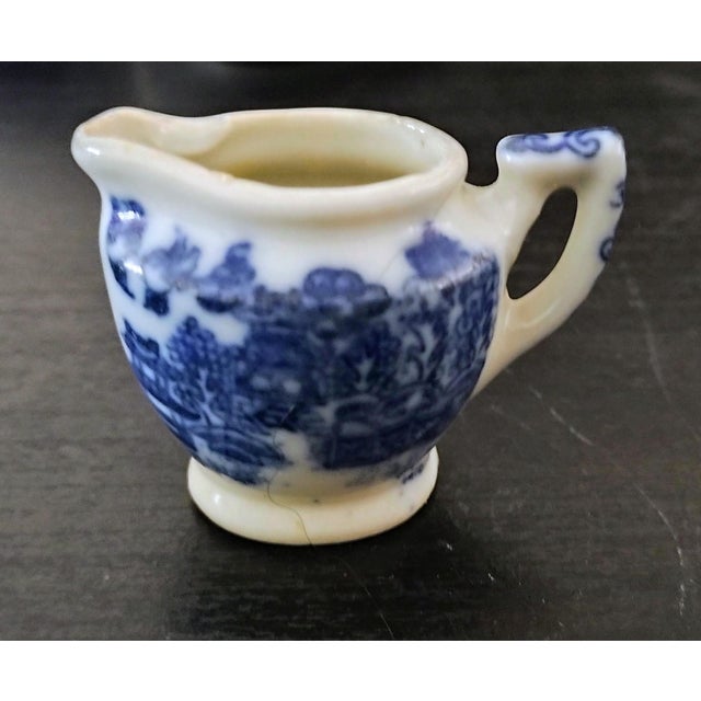 Ceramic Blue Willow Childrens Tea Set For Sale - Image 7 of 9