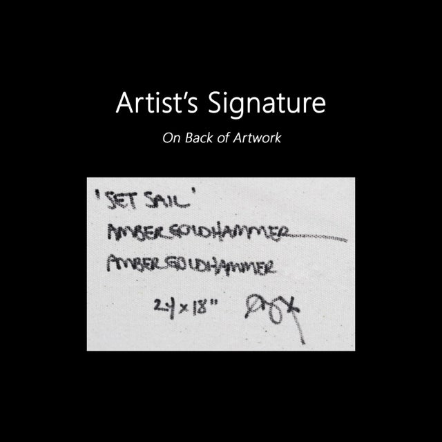 Set Sail - Soft Neutral Original Abstract Original Artwork by Amber Goldhammer For Sale - Image 9 of 9