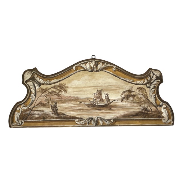 Neo-Classical Italian Painted Headboards, 1800s For Sale
