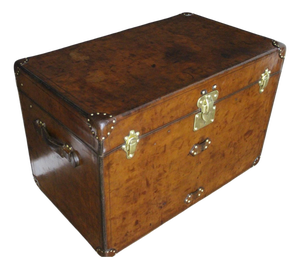 Antique Leather Courier Trunk from Louis Vuitton, 1890s