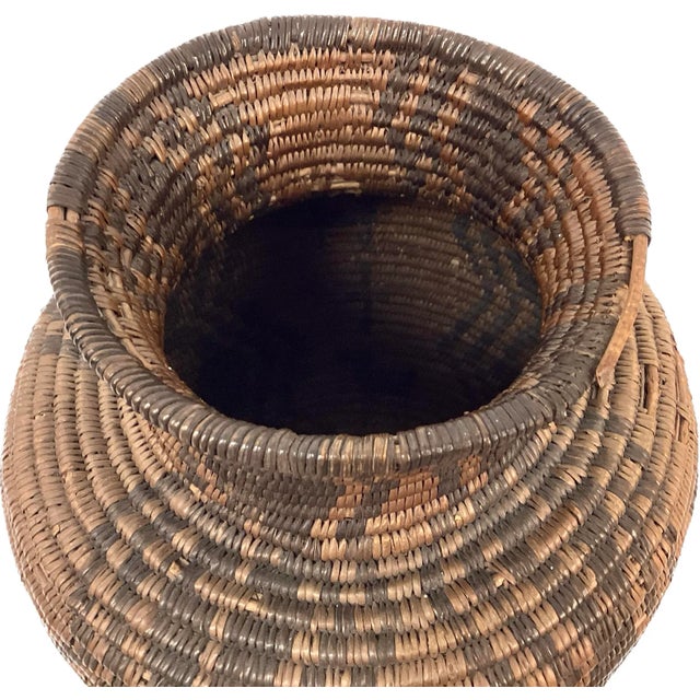 Native American Early 20th Century Native American Style Apache Style Olla Basket For Sale - Image 3 of 8